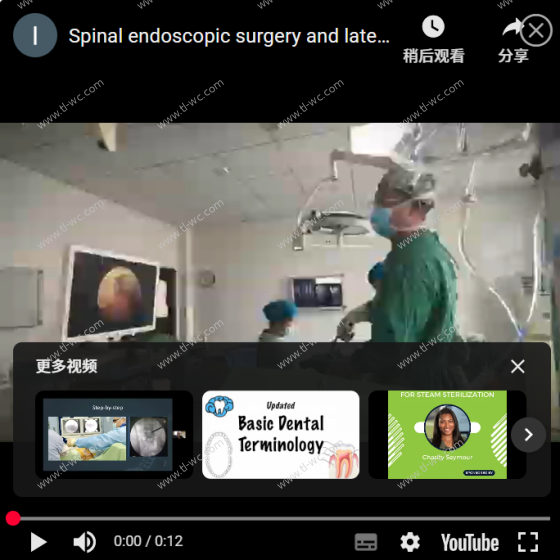 Spinal endoscopic surgery and lateral reductive endoscopic decompression discectomy